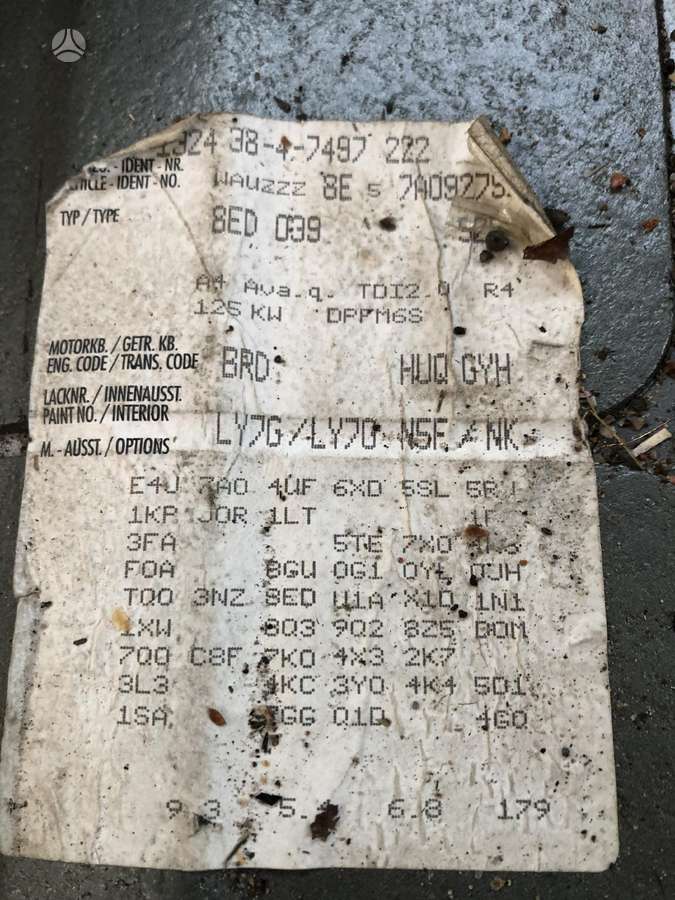 Audi A4 for parts