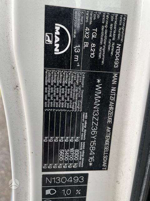 MAN TGL 8.210, dropside trucks