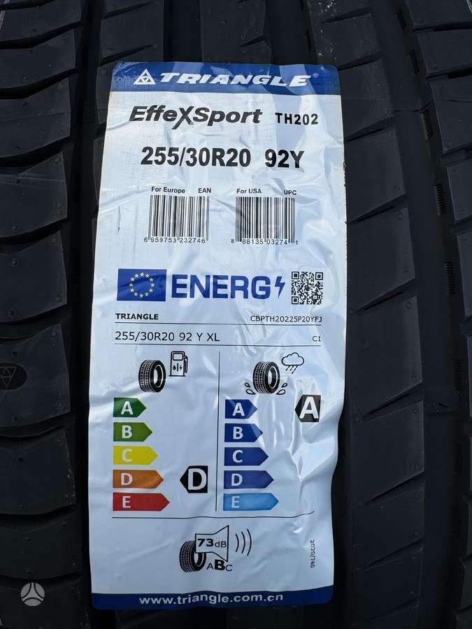 Triangle Effe X Sport TH202, summer 255/30 R20