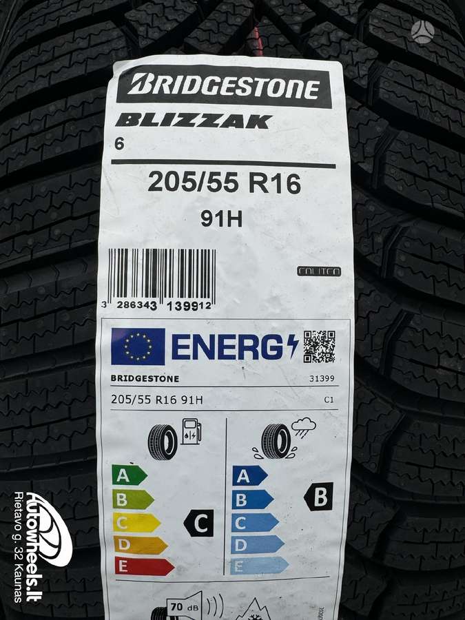 Bridgestone Blizzak 6, winter 205/55 R16