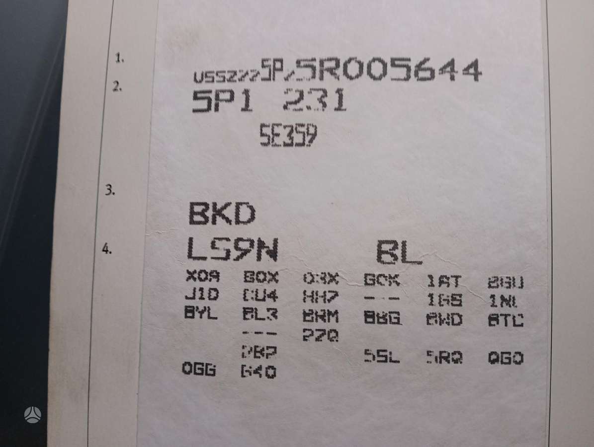Seat Altea, BKD LS9N