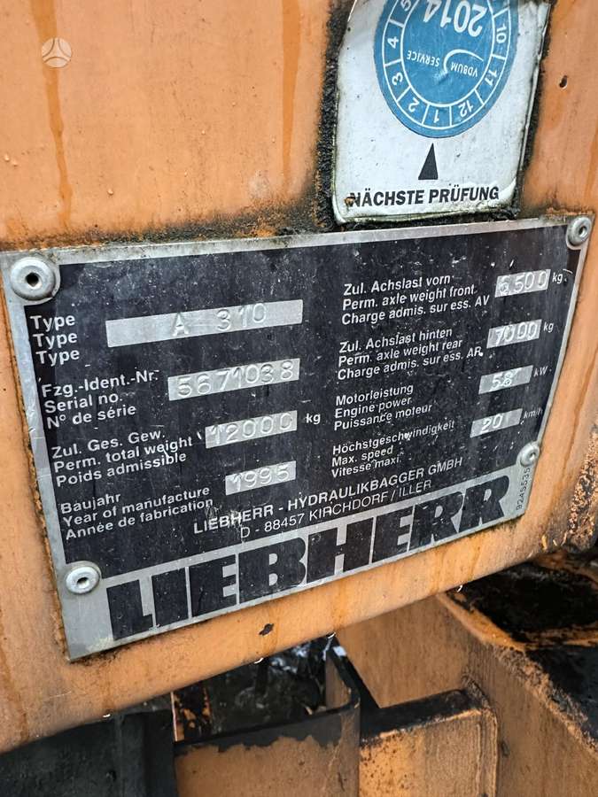 Liebherr A310, excavator