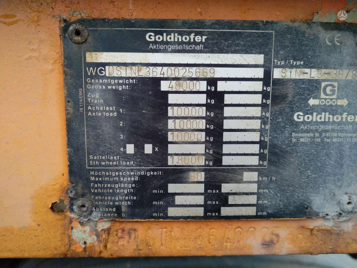 Goldhofer, custom trailer / semi-trailer