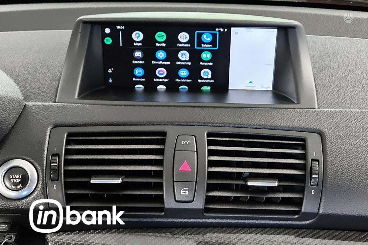 BMW 1 serija Carplay android auto modulis e81 e82 e87 e88 ccc cic sistem