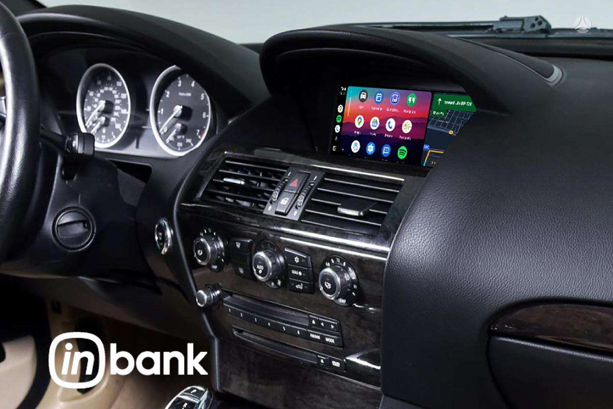 BMW 6 serija Carplay android auto modulis e63 e64 ccc cic evo sistemoms