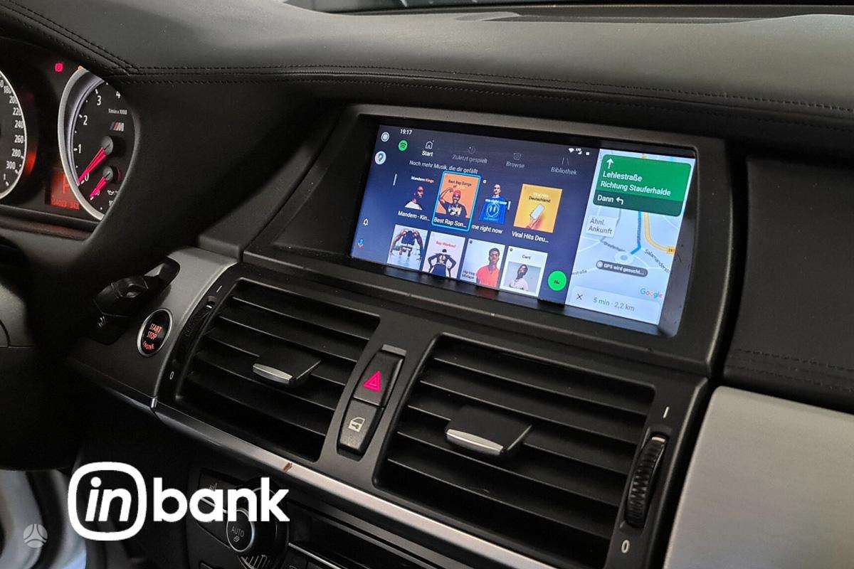 BMW X6 Carplay android auto modulis e71 ccc cic sistemoms wireless