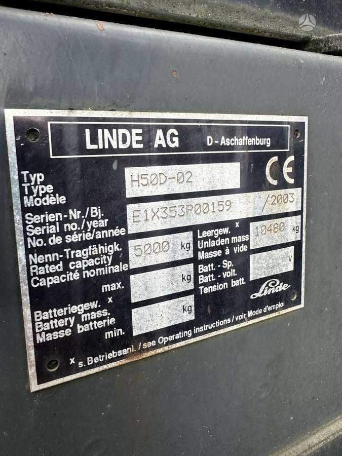 Linde H50D-02, forklifts