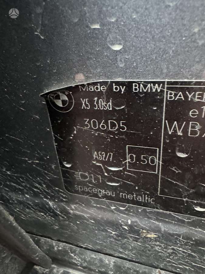 BMW X5 rezerves daļās