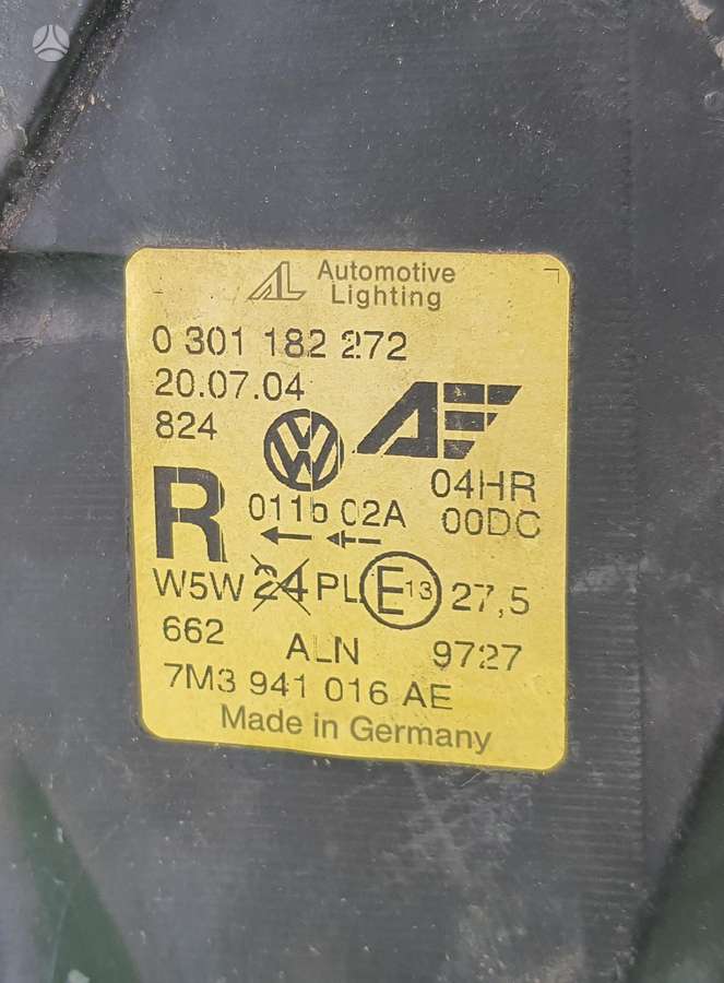 Volkswagen Sharan, 7M3941016ae