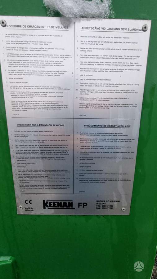 Keestrack Keenan Klassik 170, pašarų ruošimo technika