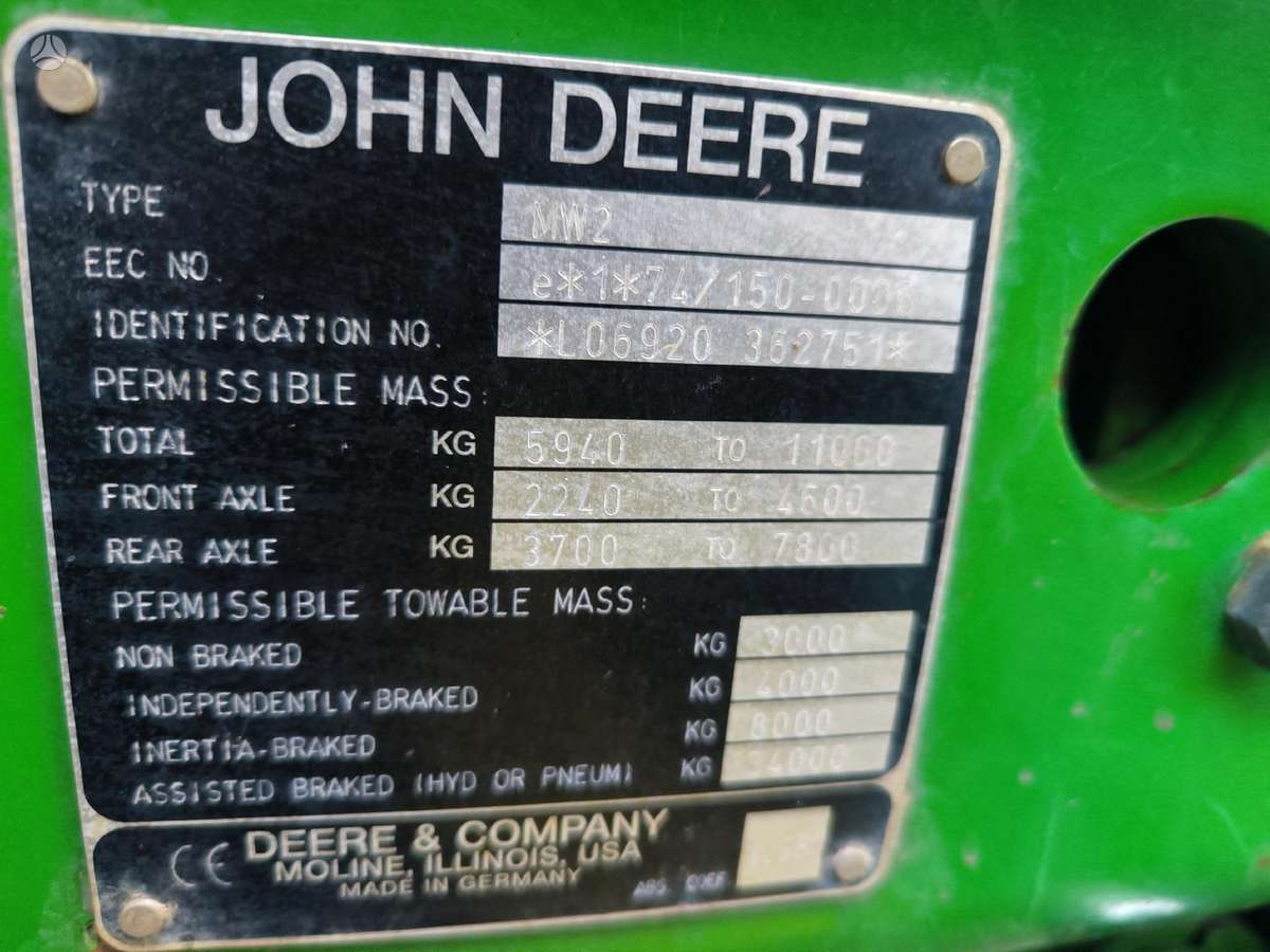 John Deere 6920, tractors