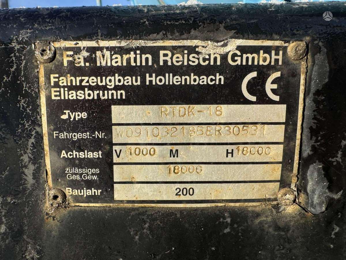 Reisch RTDK-18 VACUUM TANK, цистерны