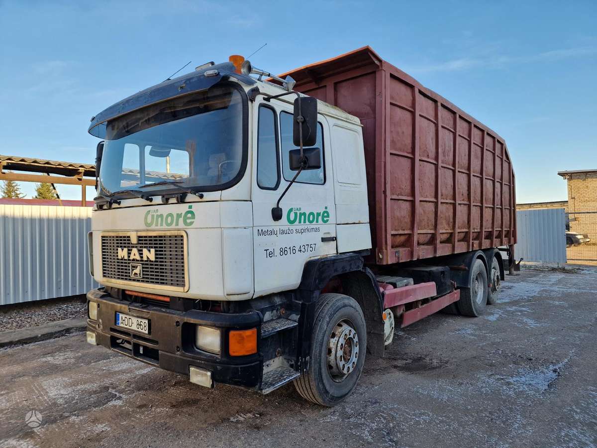 MAN 25.372, dumpers with crane