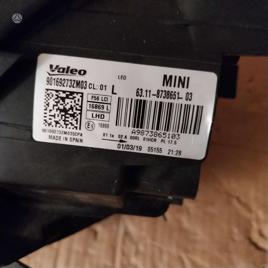 Mini Cooper žibintai