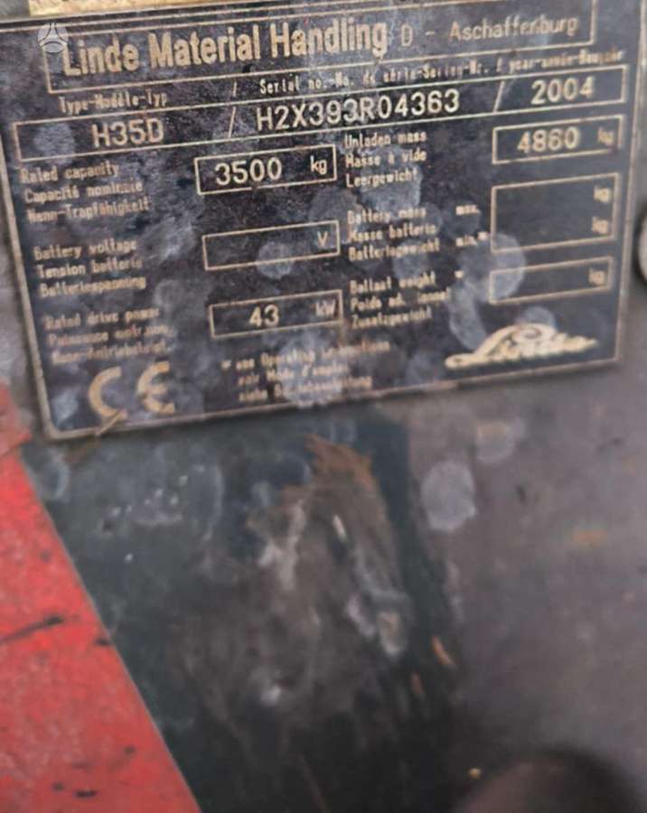 Linde H35D, forklifts