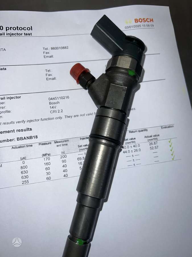 BMW 530, 0445110216, injection system