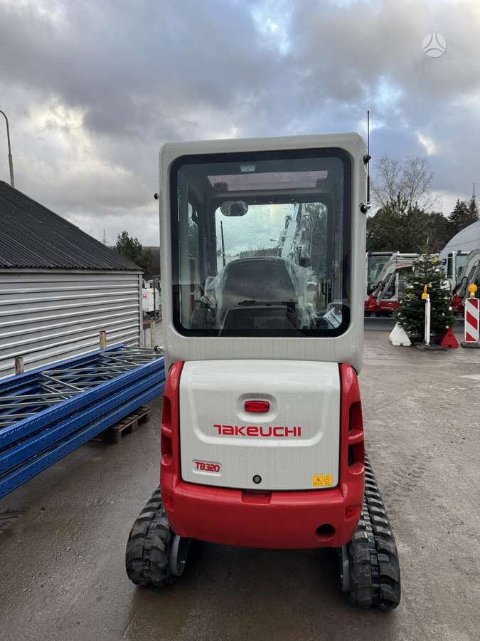 Takeuchi TB320 su rotoriumi, мини-экскаваторы
