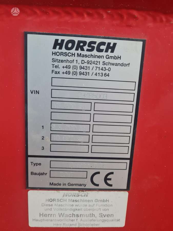 Horsch Pronto 6 DC, сеялки, сажалки