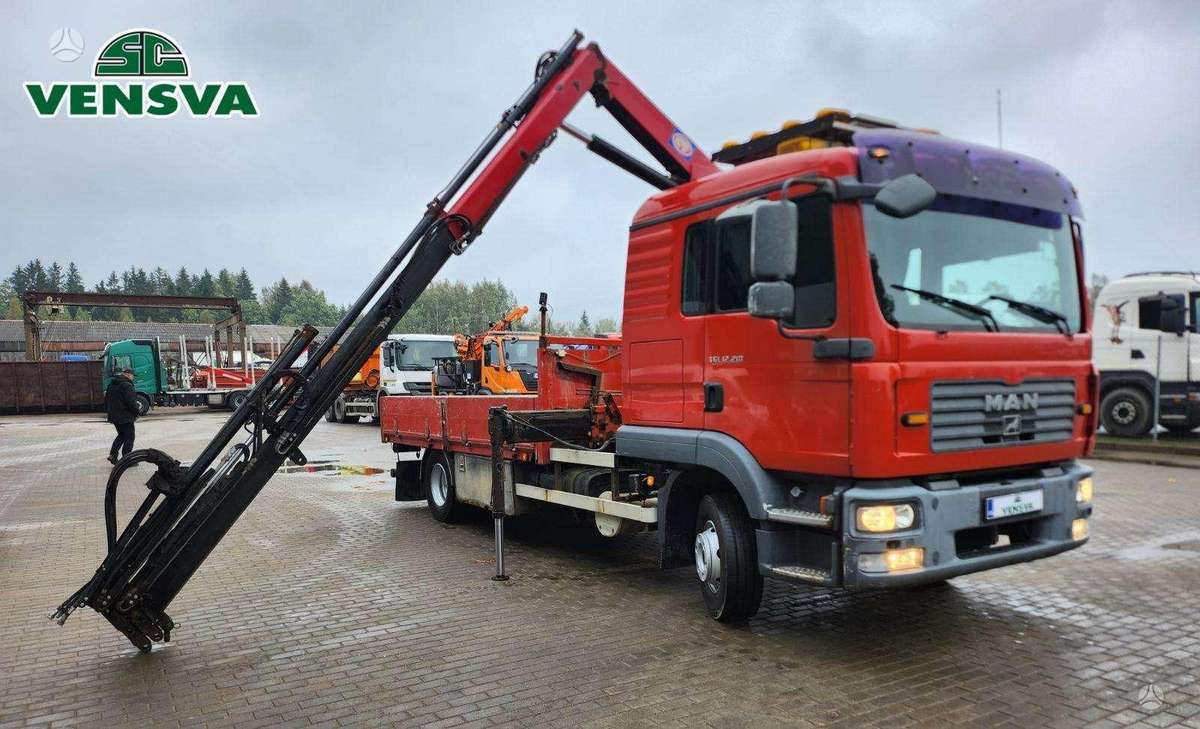MAN TGL 12.210, 4X2, HMF 735 K4, с краном