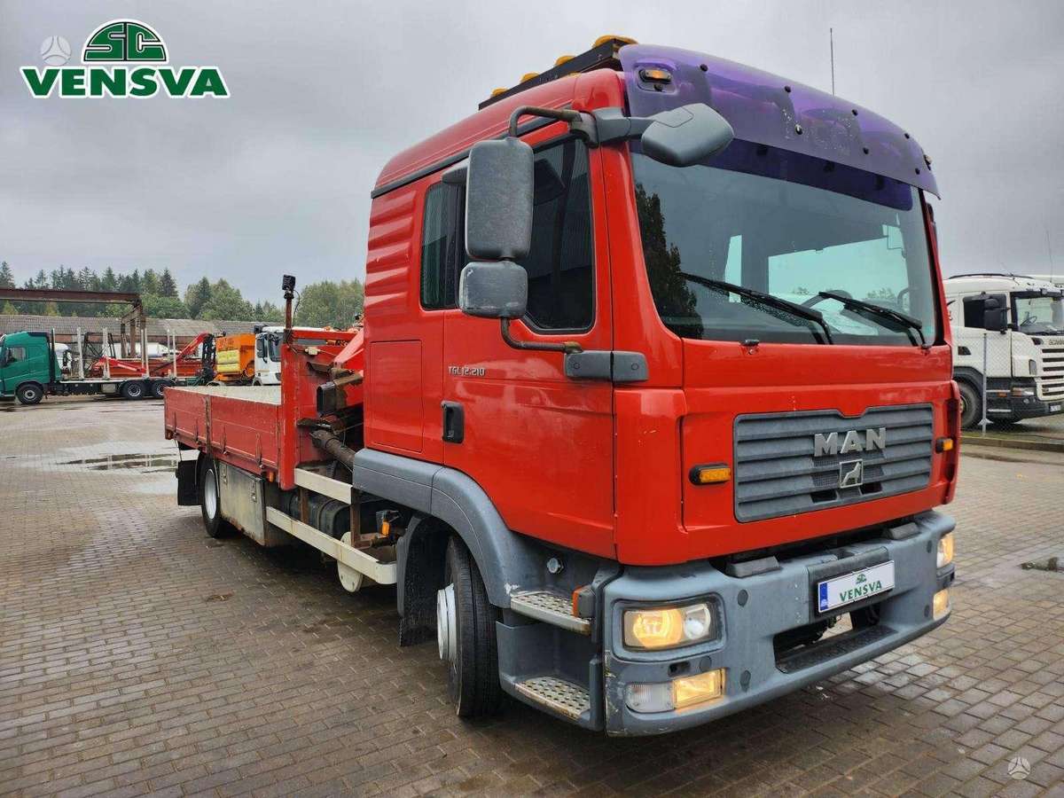 MAN TGL 12.210, 4X2, HMF 735 K4, с краном
