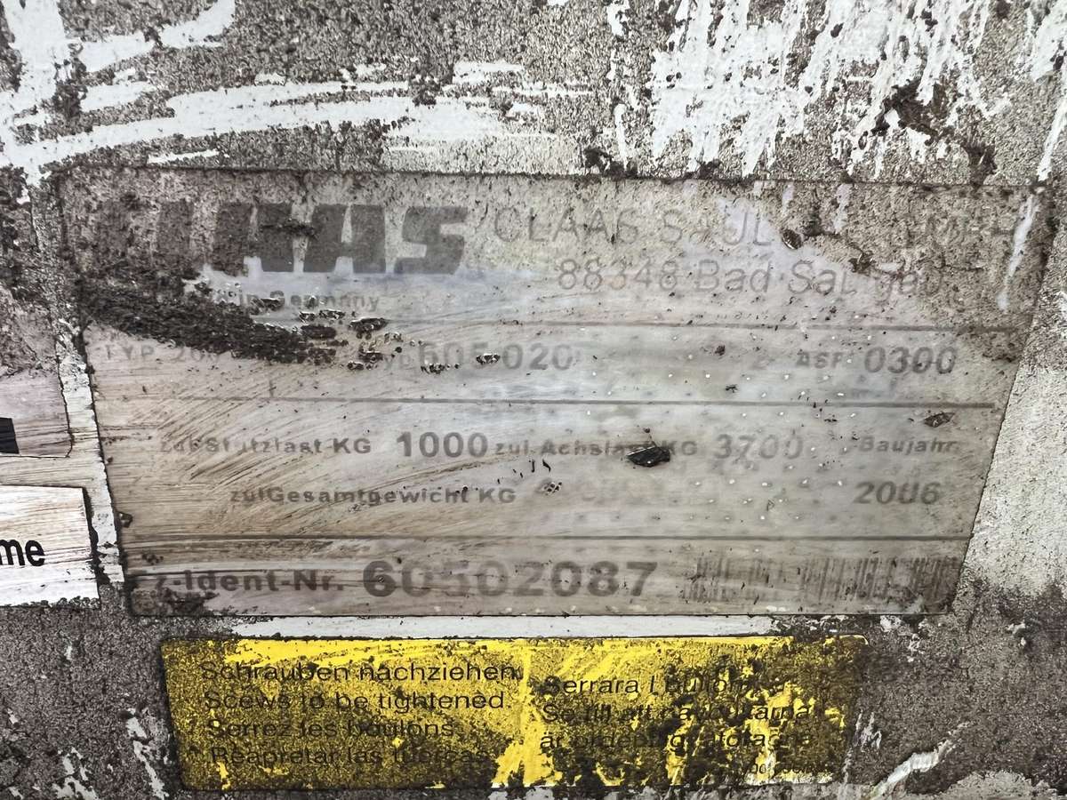 Claas Liner 3000, grābekļi