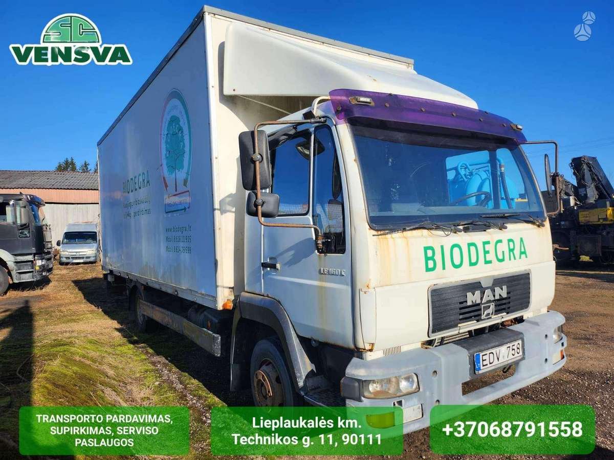 MAN LE 160 C, box trucks / box vans