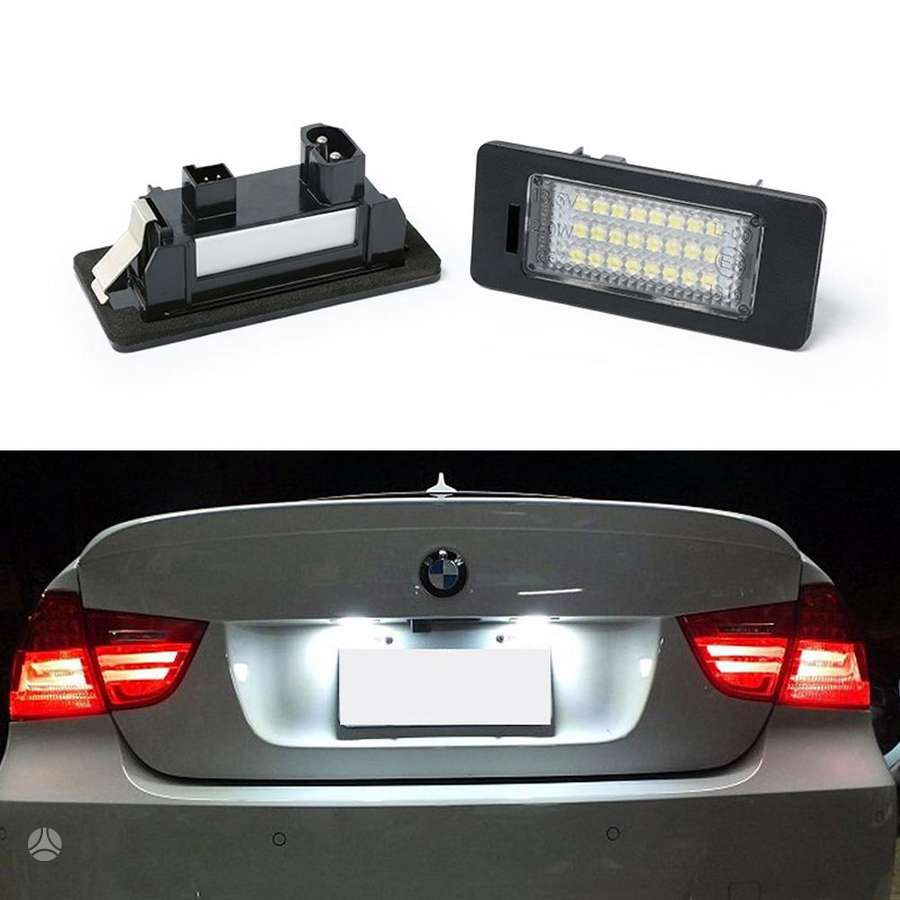 BMW LED numerių apšvietimas
