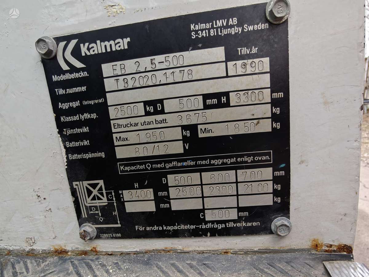 Kalmar EB2,5-500, forklifts