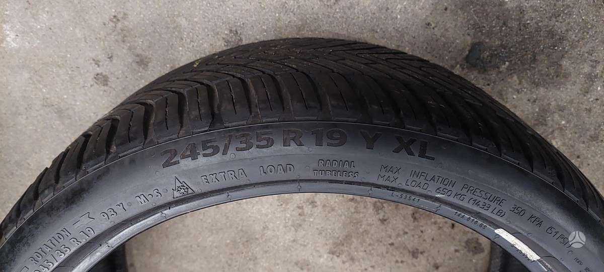 Continental, all-season 245/35 R19