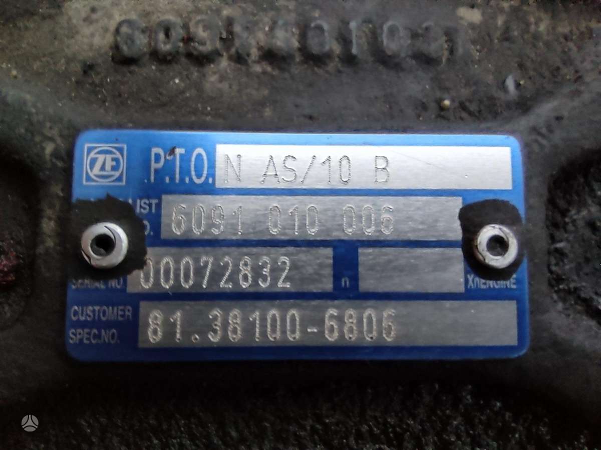 MAN TGX P.T.O. NAS/10B, trucks