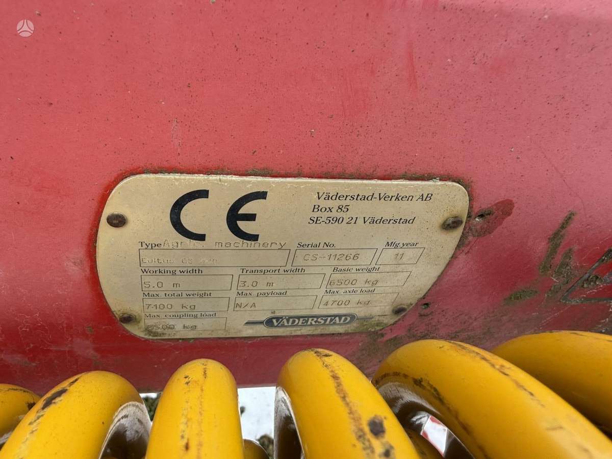 Vaderstad Cultus CS 500, скребки, скрубберы