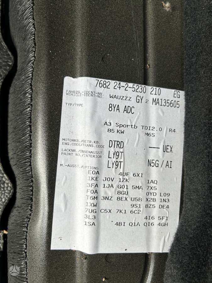 Audi A3 Yra ir benzinas 2 0