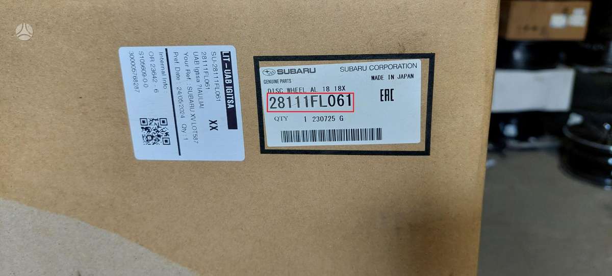 Subaru XV, 28111FL061, Cen22298