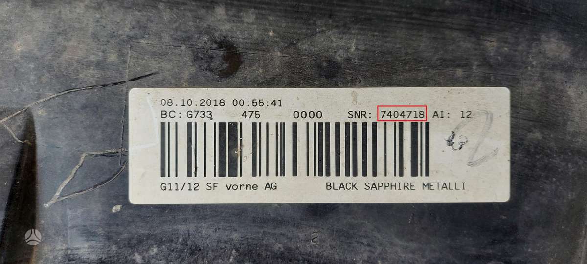 BMW 7 serija, 7404718, Cen22604