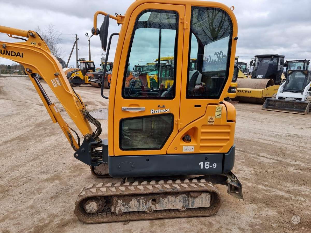 Hyundai R16-9, mini ekskavatoriai