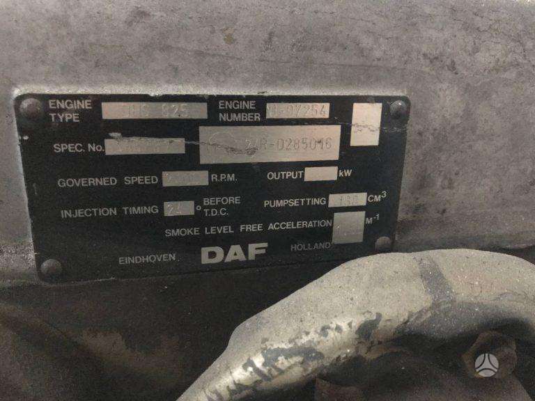 DAF Variklis DHS 825, тягачи