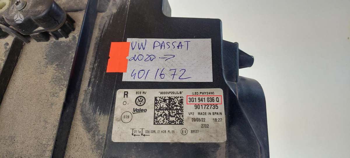 Volkswagen Passat, 3G1941036Q, Cen22589
