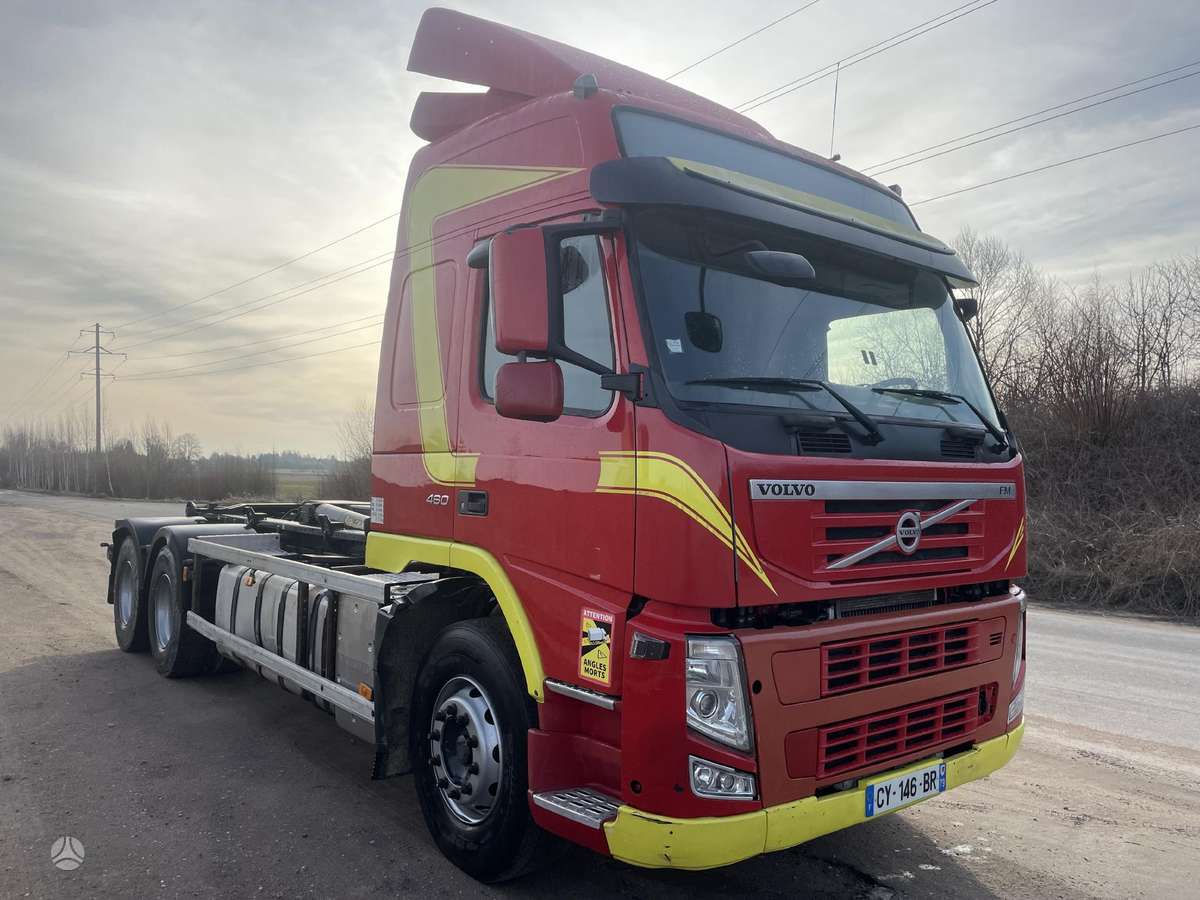 Volvo FM 460, самосвалы с прицепoм
