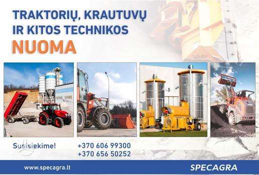 Zetor Traktorių ir padargų nuoma!, agricultural equipment rent