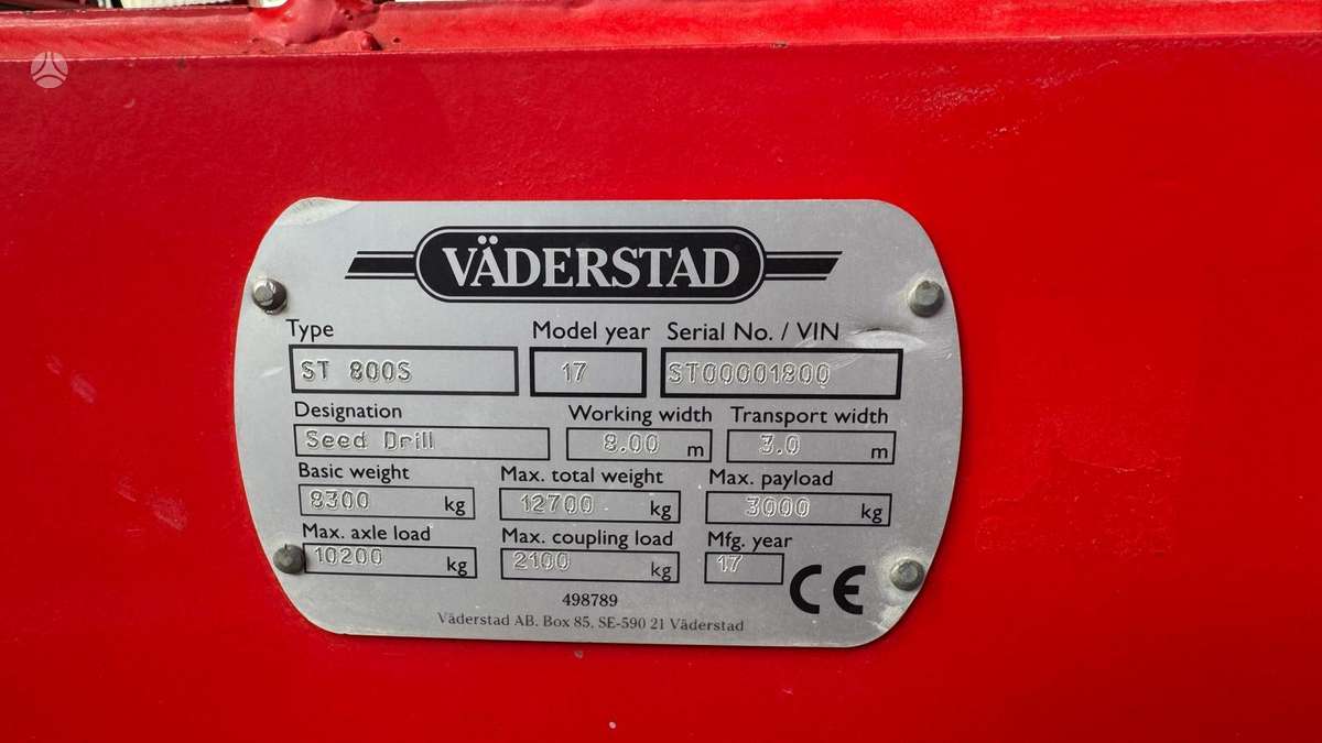 Vaderstad Spirit 800S, seeders, planters