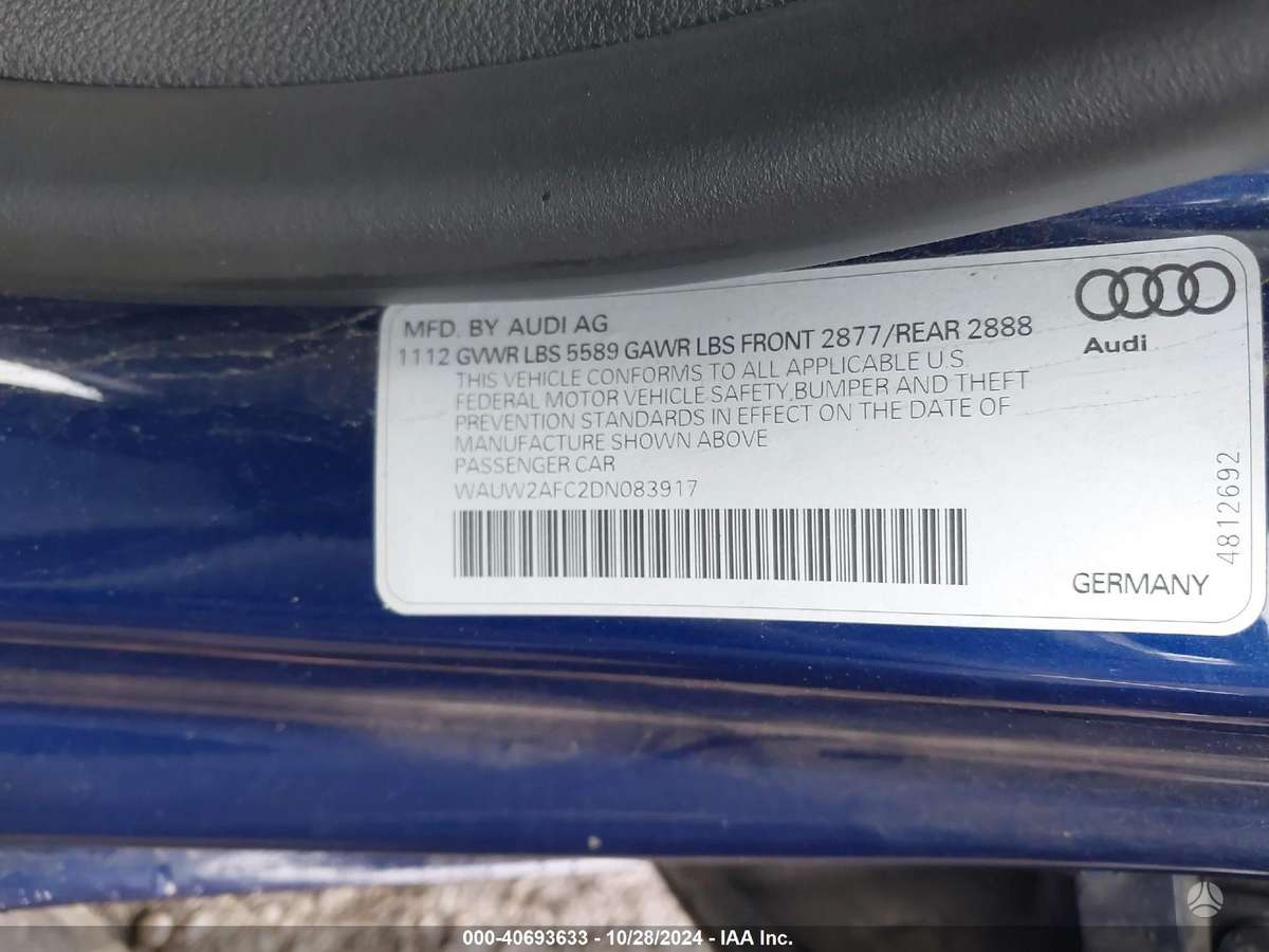 Audi S7 по частям. S7 usa dalimis