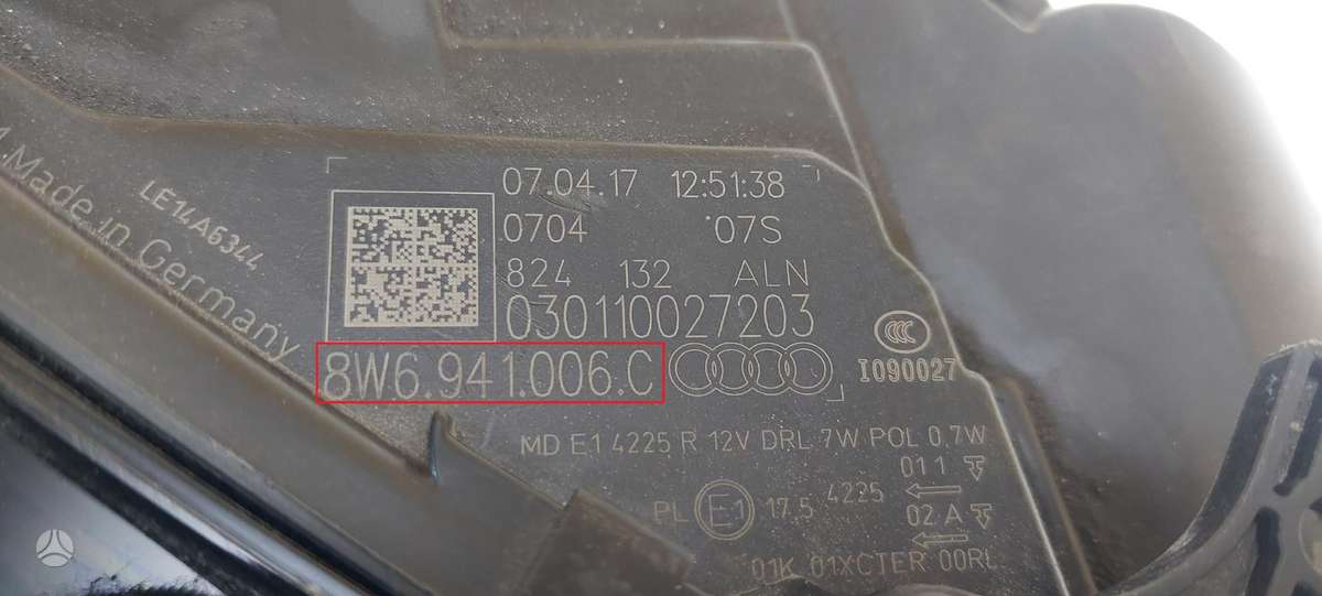 Audi A5, 8W6941006C, Cen22797