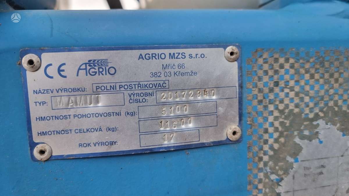 AGRIO Topline, sprayers