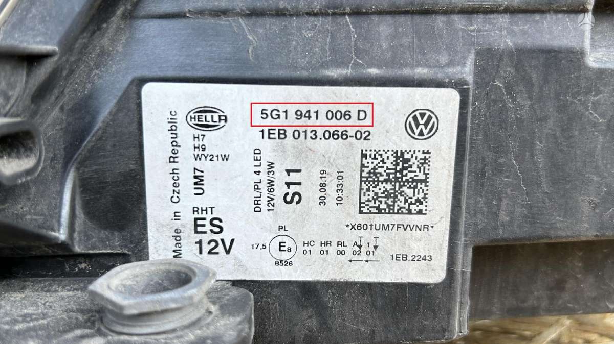 Volkswagen Golf, 5G1941006D, Cen21885