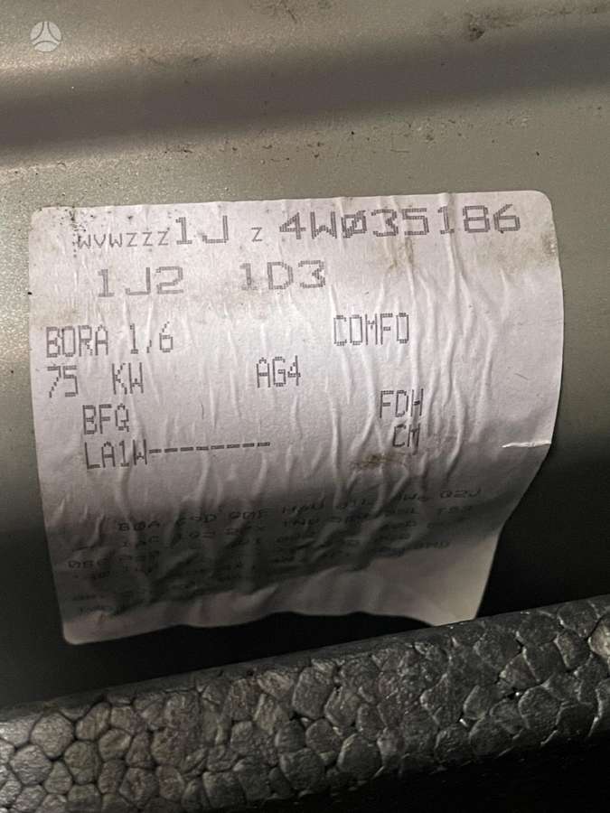 Volkswagen Bora rezerves daļās
