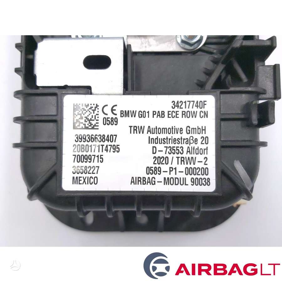 BMW X3, 39936638407, airbags