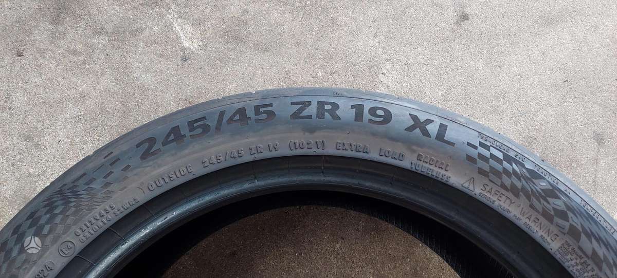 Continental, летние 245/45 R19