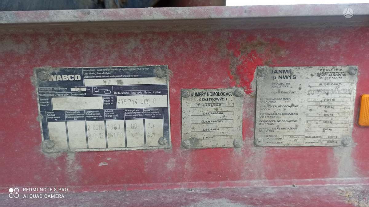 Wabco, dumper / tipper