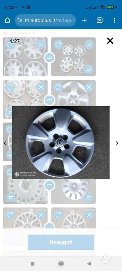 Opel, колпаки на колёса, R15