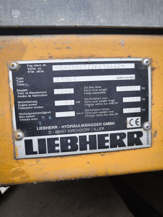 Liebherr A900C, excavator